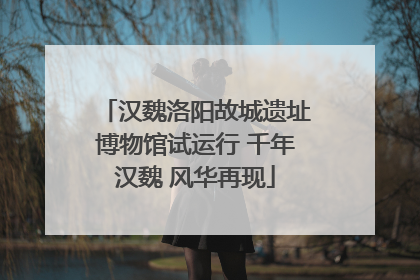 汉魏洛阳故城遗址博物馆试运行 千年汉魏 风华再现